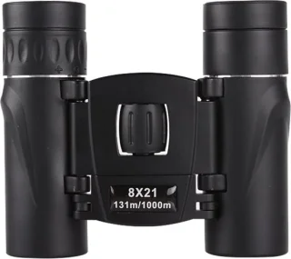 Verrekijker 8x21, verrekijker voor volwassenen, nachtkijker, verrekijker voor volwassenen, hoge vergroting, kleine zakverrekijker compact, verrekijker voor vogelspotten, jacht, groot