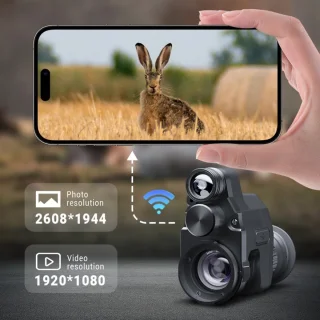 Equivera Nachtkijker - Nachtkijker Digitaal - Nachtkijker Met Infrarood - Nachtkijker Warmtebeeld - Verrekijker - Verrekijker Met Nachtzicht - Nacht Kijker - Nightvision - Nachtkijker Verrekijker - Verrekijker Voor Volwassene