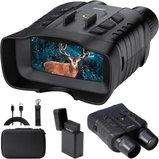 Nachtkijker 4K Full Colour - Digitale Nachtkijker Verrekijker voor Volwassenen - 1000m Bereik - 16x Digitale Zoom - Foto & Video Opname - App Compatibel - Veiligheid, Jacht & Kamperen