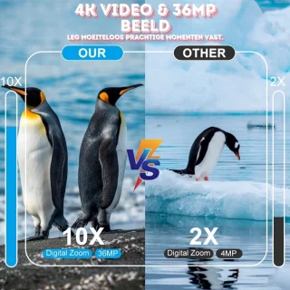 Nachtkijker met Infrarood - 4K Ultra HD & 42MP - 800m - Verrekijker - Night vision - 10x Zoom - 64GB Micro-SD-kaart- Zwart