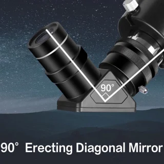 Professionele refractortelescoop voor volwassenen - Astronomie 80 mm diafragma 900 mm - Compact en draagbaar met draagtas Nachtkijker