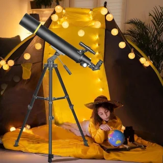 Professionele refractortelescoop voor volwassenen - Astronomie 80 mm diafragma 900 mm - Compact en draagbaar met draagtas Nachtkijker