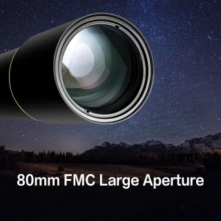Professionele refractortelescoop voor volwassenen - Astronomie 80 mm diafragma 900 mm - Compact en draagbaar met draagtas Nachtkijker