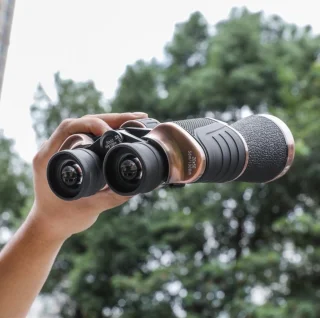 Krachtige Verrekijker 20X50 Lange Afstand Professionele HD Krachtige Telescoop Optische HD Glazen Lens Lage Licht Nachtzicht Jacht Draagbare Nachtkijker Ook Bruikbaar Met Weinig Licht Buiten Voor Reizen Vakantie Natuur Bezichtigen