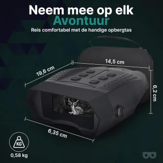 Nachtkijker met Digitale Camera en Infrarood Technologie – HD Beelden tot 400 Meter – Inclusief 32GB SD Kaart