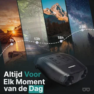 Nachtkijker met Digitale Camera en Infrarood Technologie – HD Beelden tot 400 Meter – Inclusief 32GB SD Kaart