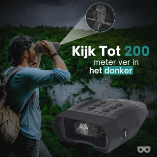 Nachtkijker met Digitale Camera en Infrarood Technologie – HD Beelden tot 400 Meter – Inclusief 32GB SD Kaart
