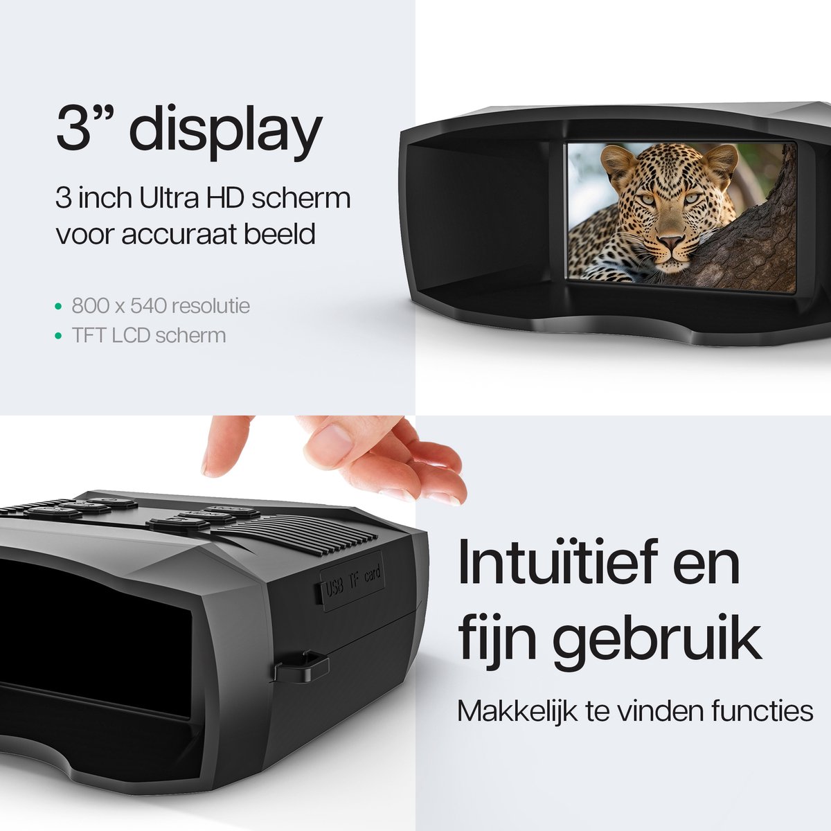 Bastix N1 Digitale Verrekijker met Camera 8K Ultra HD