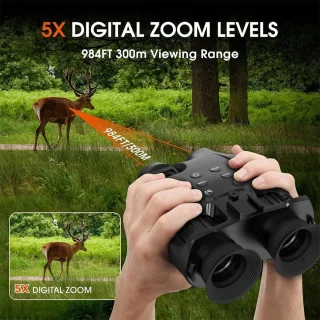 FIBILA Nachtzichtverrekijker 5X Digitale Zoom 1080P IPX6