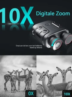 Gloovon 2.5K Nachtkijker Verrekijker Zwart