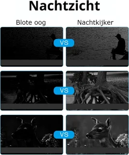 Gloovon 2.5K Nachtkijker Verrekijker Zwart