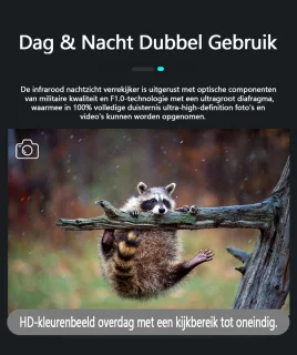 Gloovon 2.5K Nachtkijker Verrekijker Zwart