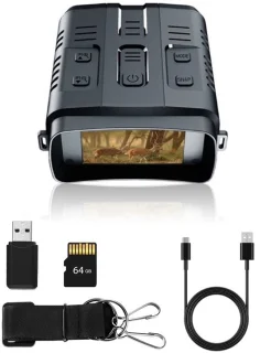 Gloovon 4K Nachtkijker WiFi 10x Zoom Zwart