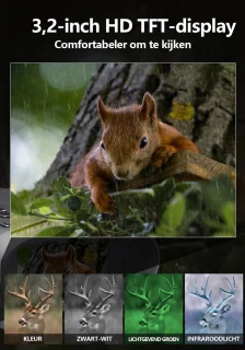 Gloovon 4K Ultra HD Nachtkijker 36MP Zwart