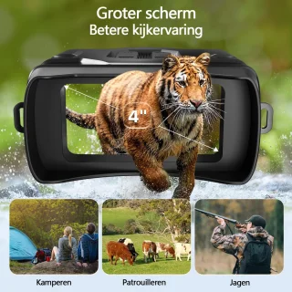 Gloovon Nachtkijker 5K Ultra HD Zwart