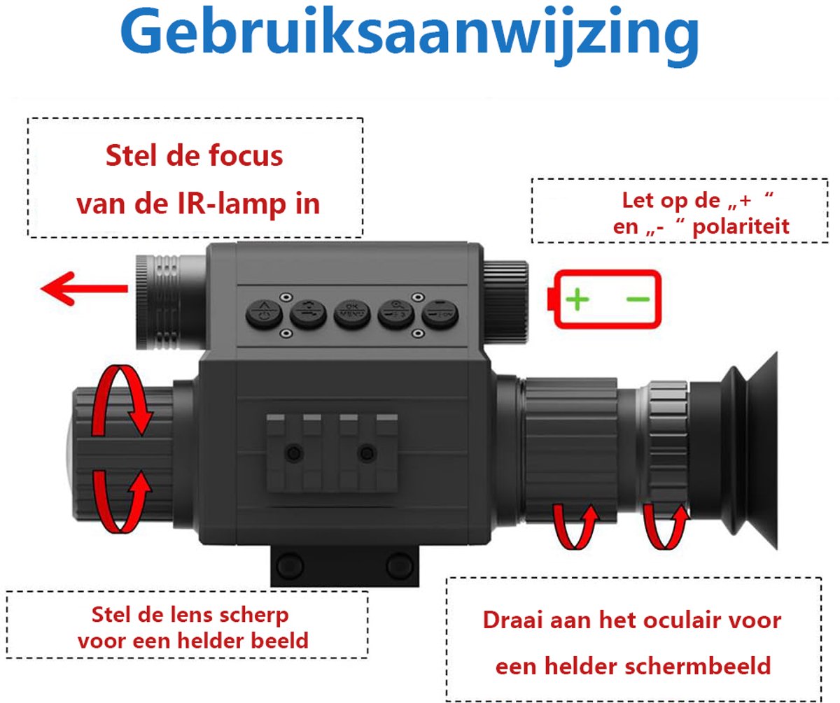 Wat vinden we goed aan de Gloovon Nachtkijker Digitale Infrarood 4x Zoom Full HD 1080P Zwart