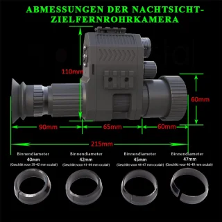 Gloovon Nachtkijker Full HD 1080p 2MP Zwart