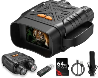 Gloovon Nachtkijker Full HD 20MP 10x Zoom Zwart