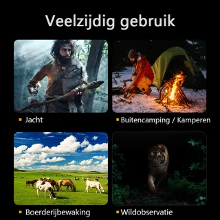 Gloovon Nachtkijker Full HD 20MP 10x Zoom Zwart