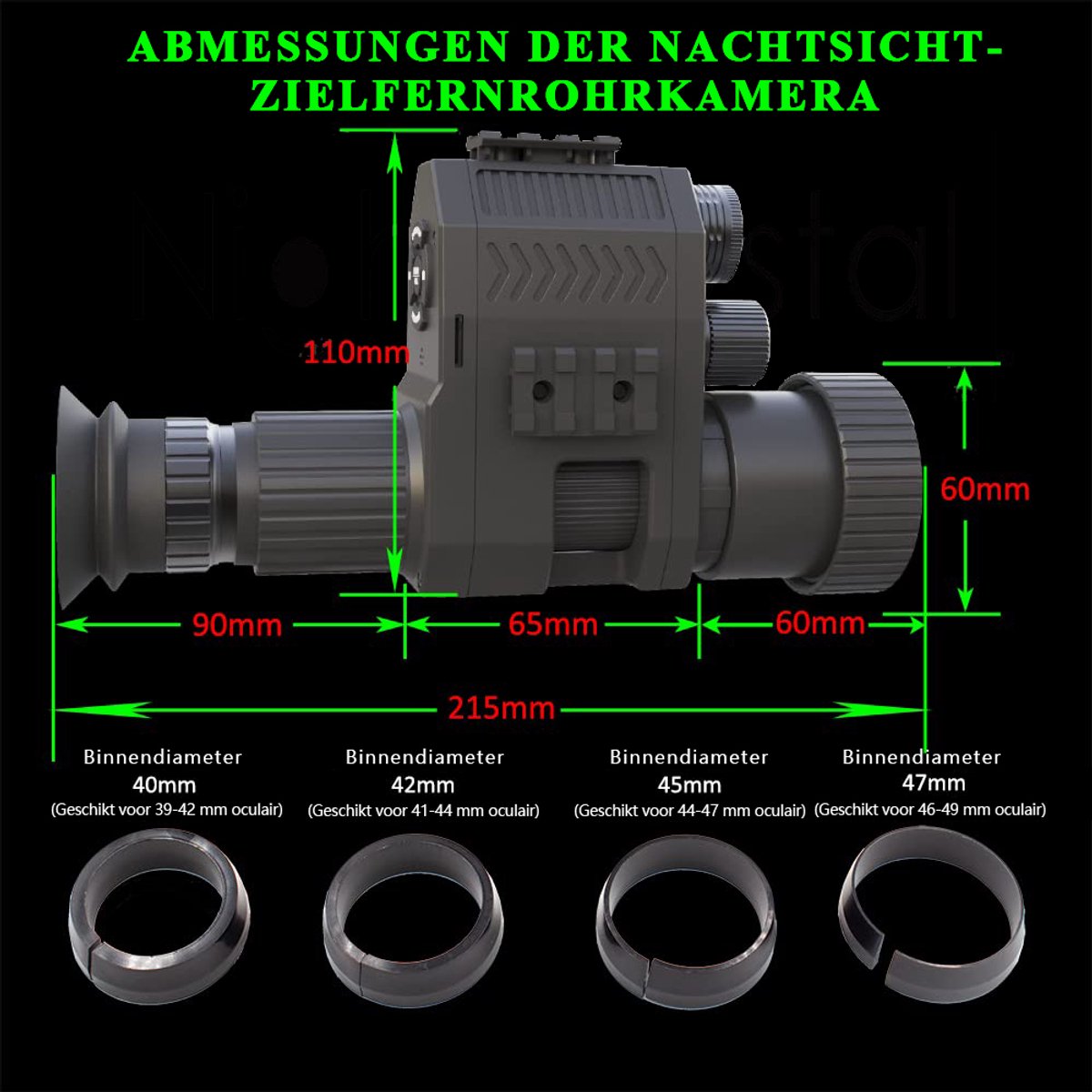 Wat vinden we goed aan de Gloovon Nachtkijker Full HD 20MP Zwart