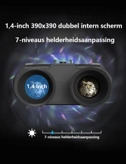 Gloovon Nachtkijker Hoofdgemonteerd 4K 8x Zoom