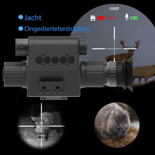 Gloovon Nachtzicht Verrekijker 50mm Full HD 20MP Zwart
