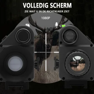 Gloovon Nachtzicht Verrekijker 50mm Full HD 20MP Zwart
