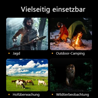 Gloovon Night Vision 4K Infrarood Verrekijker 10x Zoom Zwart