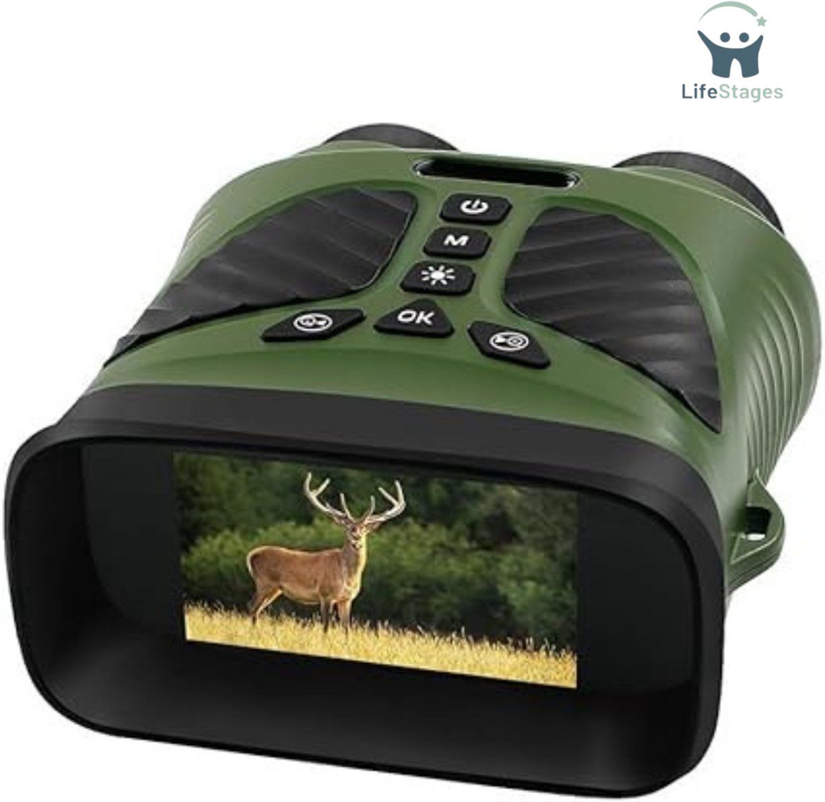 De LifeStages 4K Nachtzichtmonoculair Met Camera 3" HD-Scherm 10x Zoom in één oogopslag