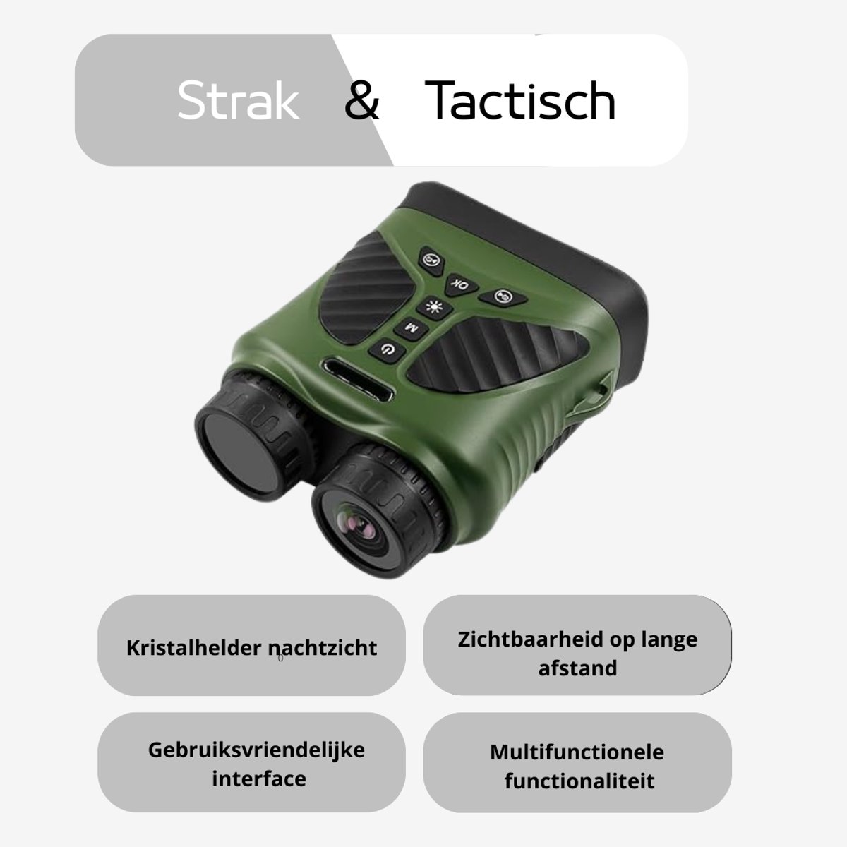 LifeStages 4K Nachtzichtmonoculair Met Camera 3" HD-Scherm 10x Zoom