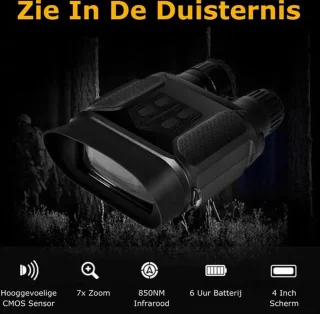 Luxe Nachtkijker Infrarood Zwart Met SD Kaart