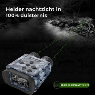 Luxe Nightvision Verrekijker Met Warmtebeeld 300M Met SD Kaart