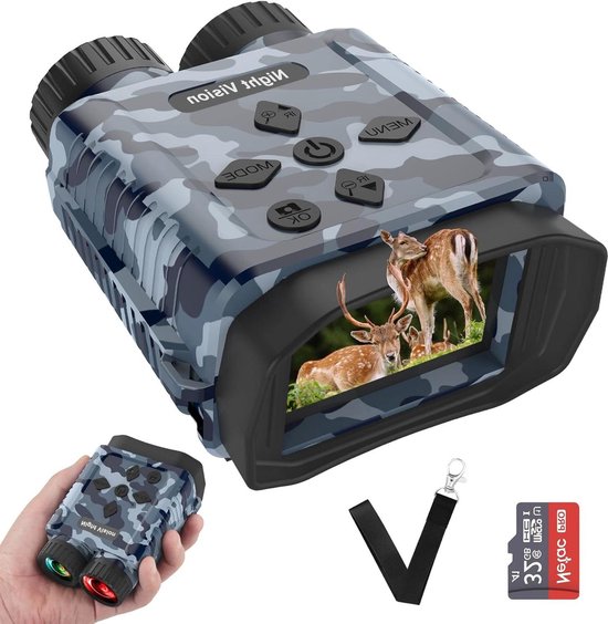 Nachtkijker 1080p HD digitaal infrarood 8x zoom 32GB oplaadbaar review