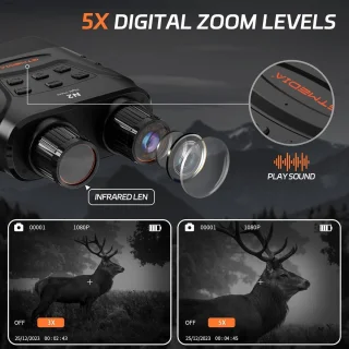 Nachtkijker 1080p TFT LCD 24 inch met 32GB geheugenkaart
