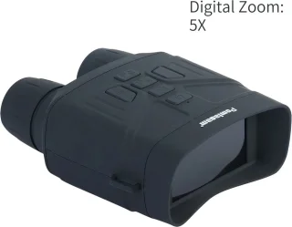 Nachtkijker digitaal 3 inch LCD 5x zoom zwart