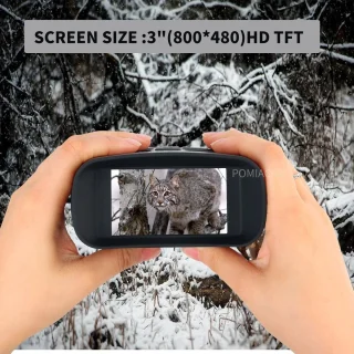 Nachtkijker digitaal 3 inch LCD 5x zoom zwart