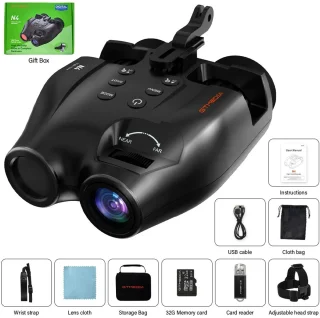 Nachtkijker Digitale Infrarood 5x Zoom 300m Zwart