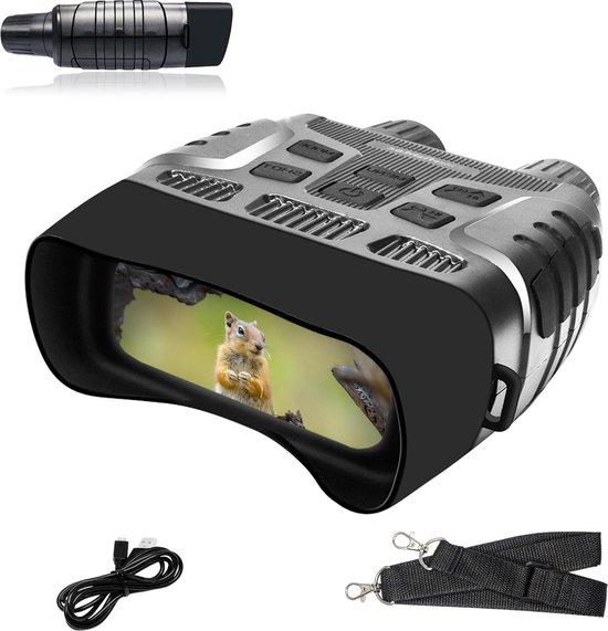 Nachtkijker infrarood 300m LCD 2,3" 4x zoom met opname tas review