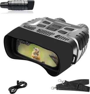 Nachtkijker infrarood 300m LCD 2,3" 4x zoom met opname tas
