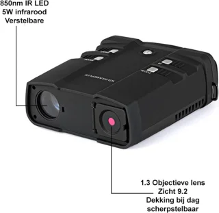 Nachtkijker Infrarood Warmtebeeld Verrekijker 32GB SD