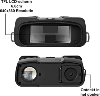 Nachtkijker Infrarood Warmtebeeld Verrekijker 32GB SD