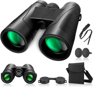 Nachtkijker met infrarood - 12x42 mm HD verrekijker - zwart