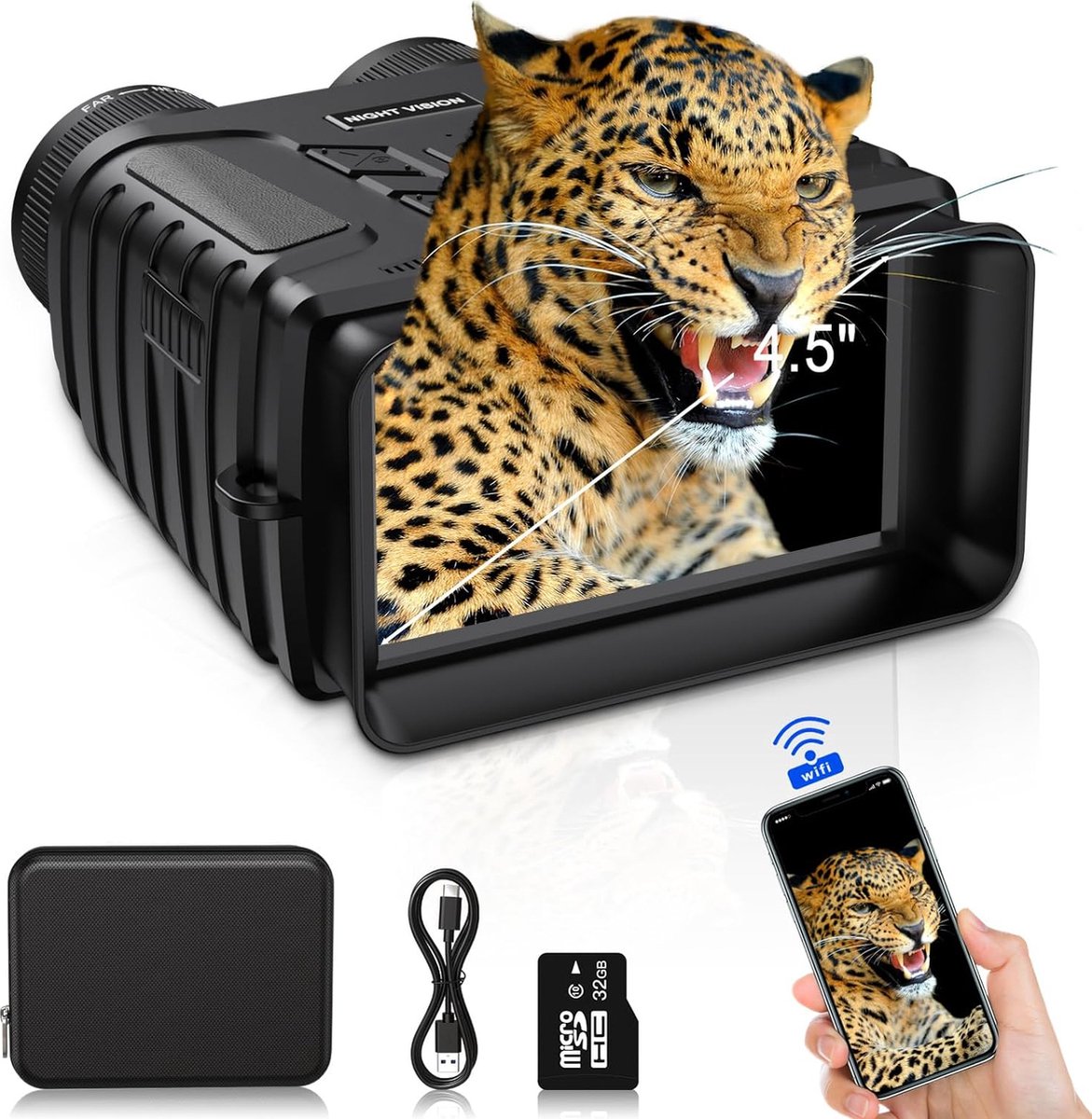 De Nachtkijker Verrekijker Infrarood Night Vision in één oogopslag