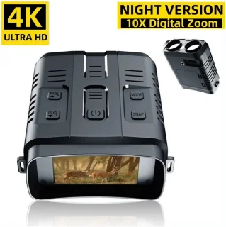 Nachtzicht Verrekijker 10x Digitaal Zoom 4K Infrarood Wifi