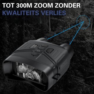 Night Vision 4K Warmtebeeld Verrekijker 300m