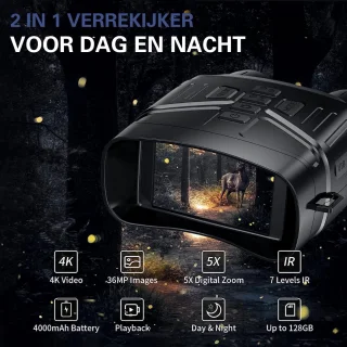 Night Vision 4K Warmtebeeld Verrekijker 300m