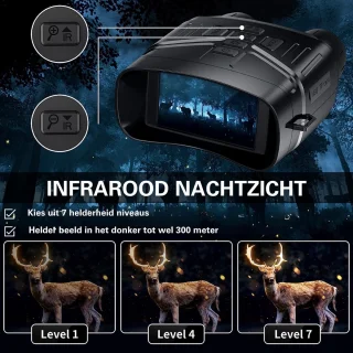 Night Vision 4K Warmtebeeld Verrekijker 300m