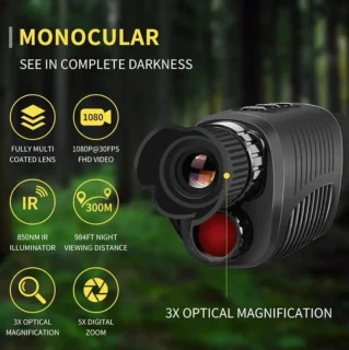 Oplaadbare Nachtkijker Monoculair met Display
