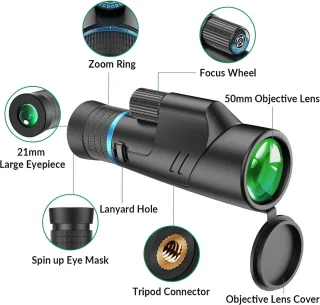 Optische Zoom Monoculaire Telescoop 10-20X50