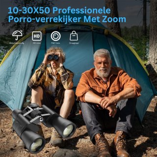 Professionele Nachtkijker 10-30x50 Zwart